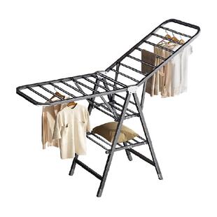 优勤折叠晾衣架阳台家用落地式室内户外防风凉衣杆简易晒被子