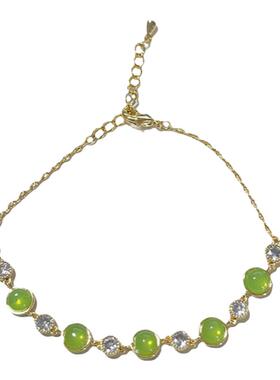 女铜时尚通勤真金电镀手链小清新