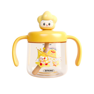 儿童吸管杯带刻度防摔食品级耐高温ppsu水杯宝宝直饮牛奶杯喝奶杯