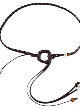 手工编织流苏腰链女时尚配裙子细