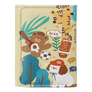 创意可爱卡通小钱包女学生多功能三折零钱包短款轻薄钱袋儿童男生