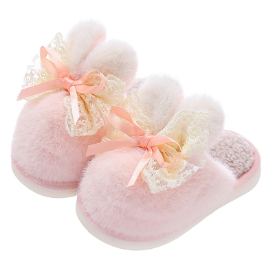 公主风儿童棉拖鞋可爱卡通冬季