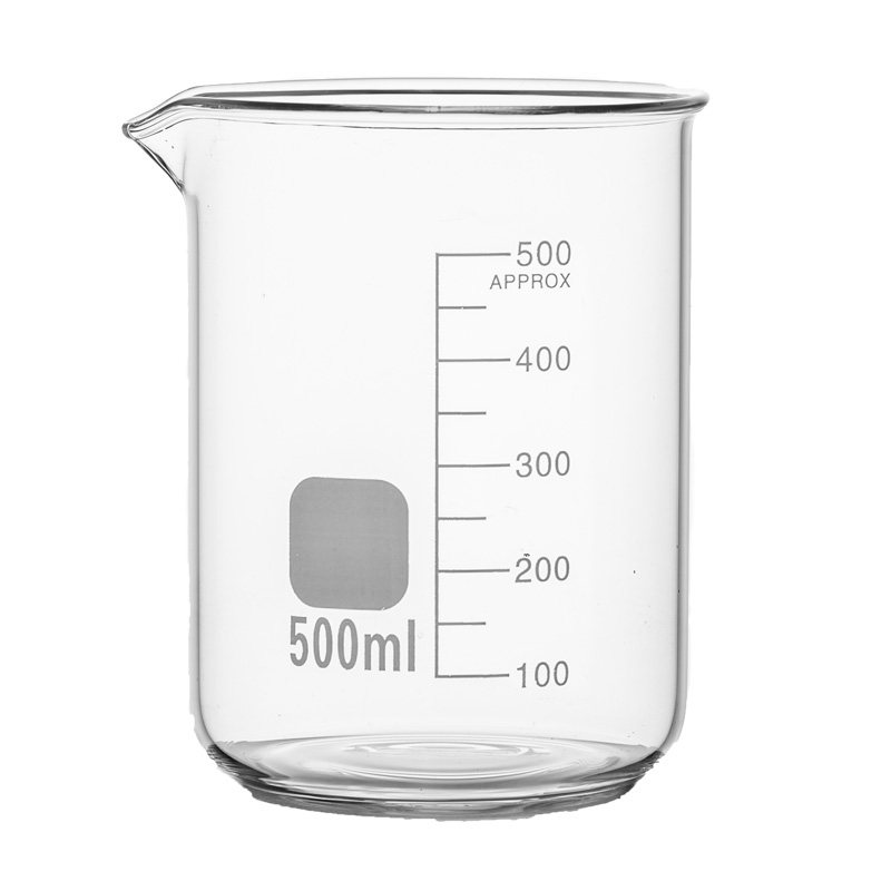 玻璃小烧杯量杯带刻度实验器材化验室250ml中药杯子耐高温大容量