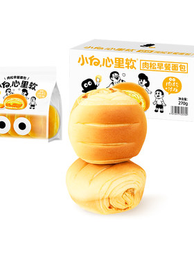 小白心里软肉松早餐面包整箱270g