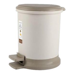 茶花垃圾桶带盖家用厨房脚踏式客厅厕所卫生间家用垃圾筒卫生桶