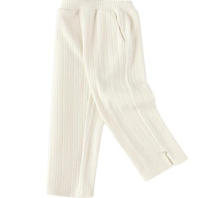 巴拉巴拉长裤女童休闲直筒裤提花