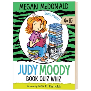 稀奇古怪小朱迪15 英文原版 Judy Moody Book Quiz Whiz 英文版儿童桥梁章节书 进口原版英语课外阅读书籍 Megan McDonald