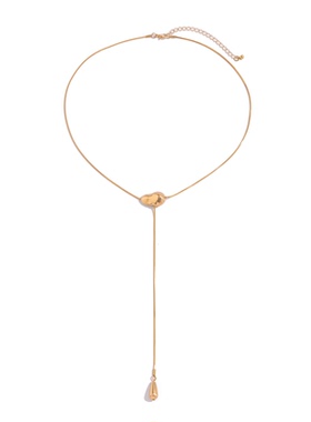 简约水滴CCB吊坠蛇骨链项链