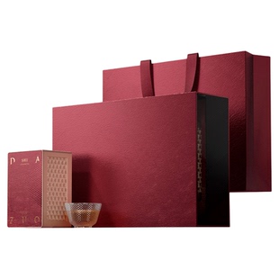 大师作水晶系列高档武夷岩茶茶叶礼盒空盒大红袍正岩肉桂半斤礼盒