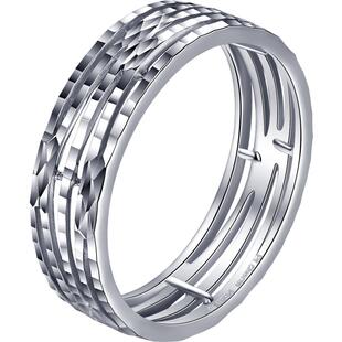 Pt．Charm铂金戒指白金戒指pt950铂金戒指镂空 单身男士简约戒指