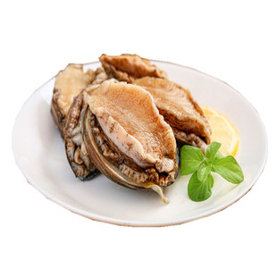 店主推荐鲜Q软嫩原壳五头一斤大鲍鱼漂烫熟制可即食家宴硬菜