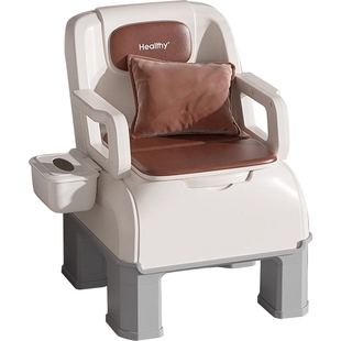 家用老人室内坐便器移动马桶便携式老年人孕妇病人起夜便盆坐便椅