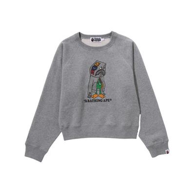 连帽开衫图案印花圆领卫衣BAPE