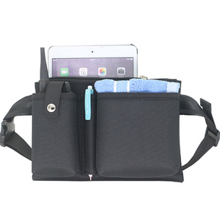 服务员工作腰包男士女对讲机手机挂包多功能防水大容量劳保收纳包