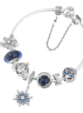 潘家纯银蛇骨链套装时尚饰品礼物