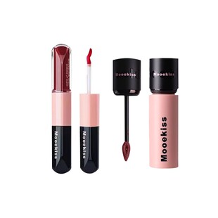 屁姐 Mooekiss木柯诗双头唇釉水光唇泥不易粘杯口红D06唇蜜D08