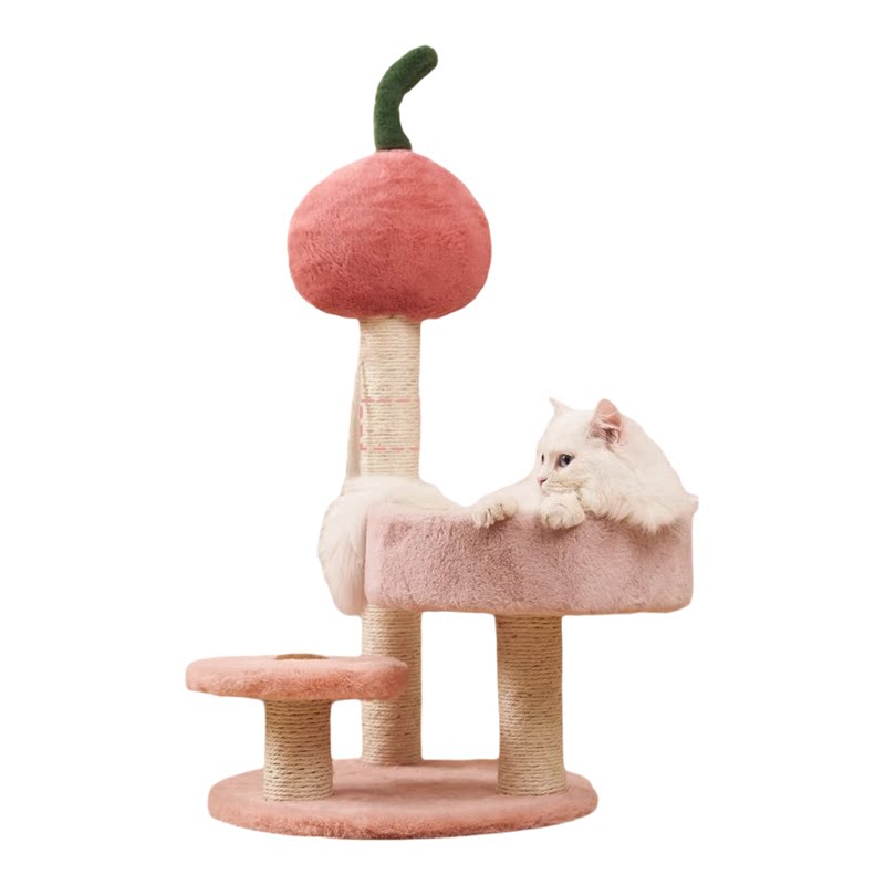 实木太空舱猫爬架猫窝一体