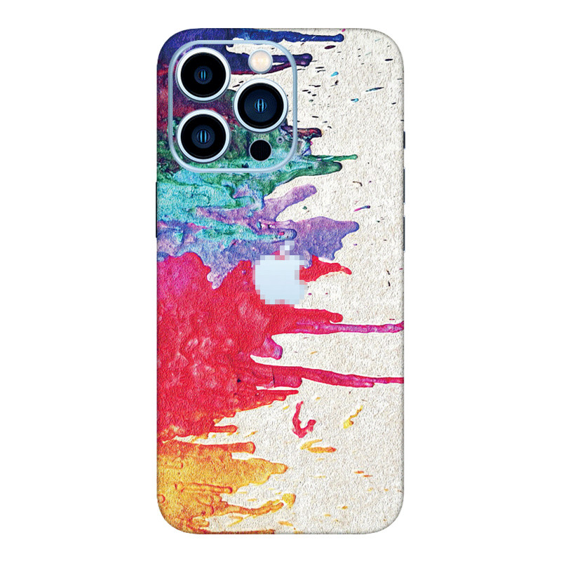 iPhone17Pro浮雕后膜适用苹果13手机贴膜16全包边14背膜11贴纸15彩膜12背贴