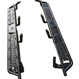 适用2025江铃新宝典域虎79皮卡改装加厚锰钢防碰撞专用外侧脚踏板