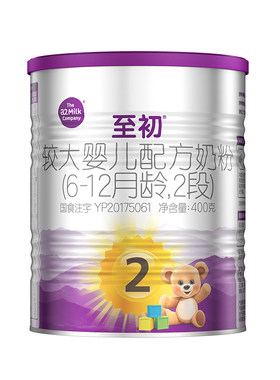a2至初较大婴儿配方奶粉2段400g