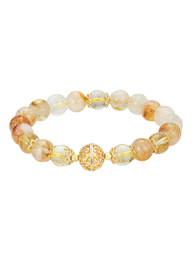 黄水晶手串女款招财转运珠手链