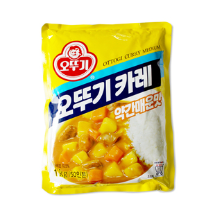 韩国进口不倒翁咖喱粉奥土基咖喱酱韩式餐饮1kg*10袋微辣整箱商用