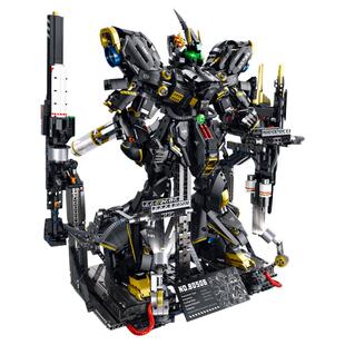 古励80506高达沙扎比国产积木MOC机甲拼装模型成人版高难度巨大型
