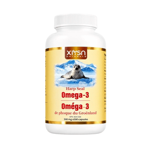 加拿大BEC同厂XIYSN海豹油Omega-3胶囊500粒欧米茄3心脑血管正品