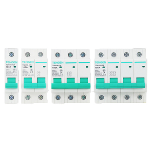 TENGEN天正TGH1N小型隔离开关HL30-125断路器导轨1 2P 3P 4P 100A