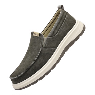 达官贵人老北京布鞋男士春季新款舒适透气休闲单鞋软底防滑中老年