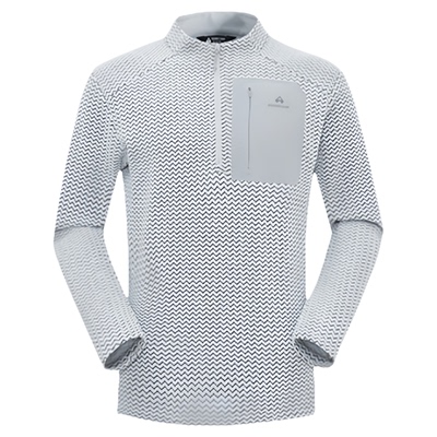 拓路者男户外半开的登山打底卫衣