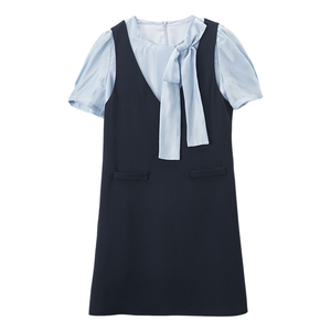 香影盐系轻熟风两件套女2024夏季新款整套搭配衬衫背心连衣裙套装