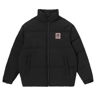 Kappa卡帕背靠背羽绒服情侣男女2026新款冬季短款户外防寒面包服