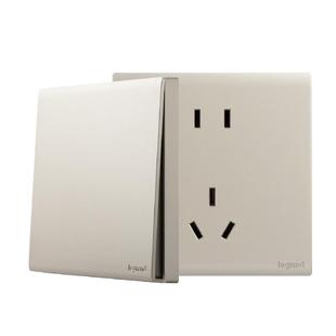 罗格朗简悦出线孔面板86型空白面板五孔电源插座穿线装饰堵洞穿孔