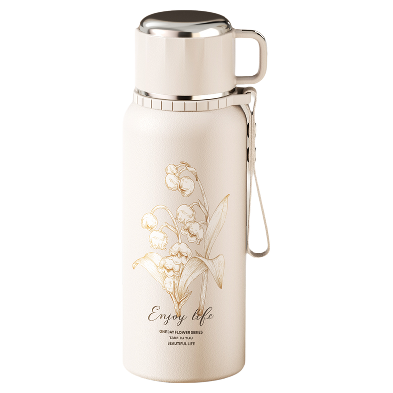 ONEDAY保温杯女士2025新款高颜值泡茶成人大容量不锈钢学生水杯子