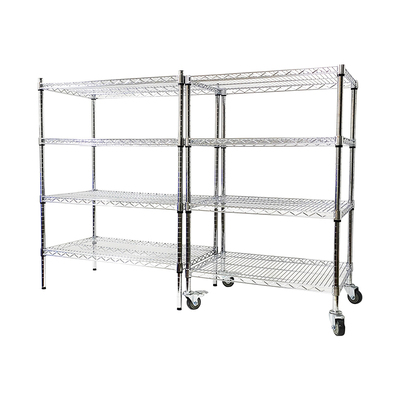 货架不锈钢色置物架家用层架冷库储物架仓储架子可移动车间物料架