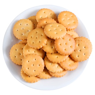 劣狐狐小奇福饼干雪花酥专用原材料日式牛轧纽扣小圆饼干烘焙材料