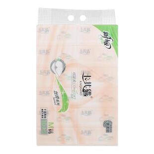 卡其猫纸巾抽纸400张12包丝滑家用面巾纸婴儿用大号可湿水大包装