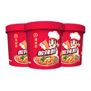 海底捞酸辣粉酸辣什锦粉144g*3盒方便面懒人快餐加热即食粉丝米线