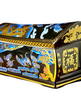 陶瓷棺材方形骨灰盒圆形骨灰坛