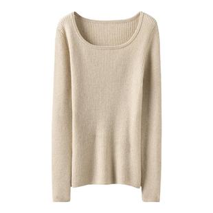 这版我沦陷了！随便搭配！多色羊绒衫女圆领修身纯羊绒毛衣打底衫