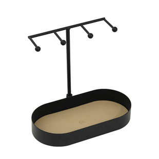 北欧玄关钥匙盘 ins风收纳架 桌面置物架铁艺托盘 椭圆形收纳盘