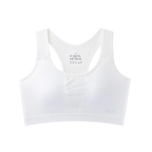 贝迪纯发育期少女运动文胸7A抑菌透气背心式无钢圈学生内衣固定杯