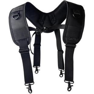 博勒BOLE护肩带蜂窝透气高品质四勾背带护腰工具腰包组织带加强型