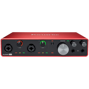福克斯特Focusrite Scarlett 8i6/18i8/18i20多通道录音声卡乐队