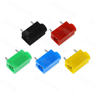 纯铜4mm香蕉插座带针焊接PCB线路板焊板式大电流测试插头面板插座