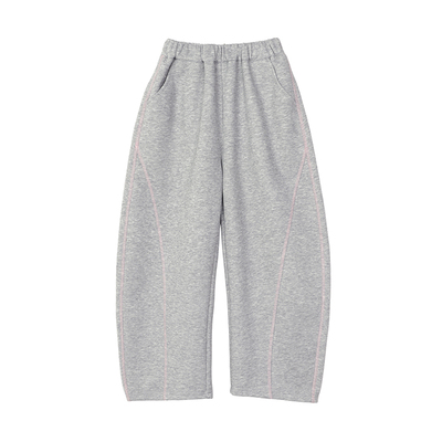 NORNOR陈大猪童装女童裤子加绒2025秋冬新款儿童运动裤卫裤弯刀裤