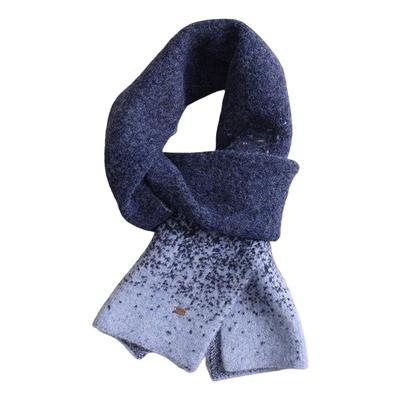 长绒毛渐变色高级感围脖冬季围巾