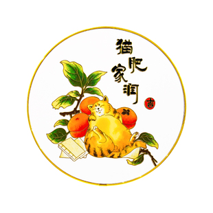 猫咪景泰蓝掐丝珐琅彩画diy彩砂非遗手工材料包工艺品 学校采购