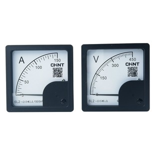 正泰电流表6L2-A 100/5A 300/5电压表6L2-V 300V 450V仪表 指针式